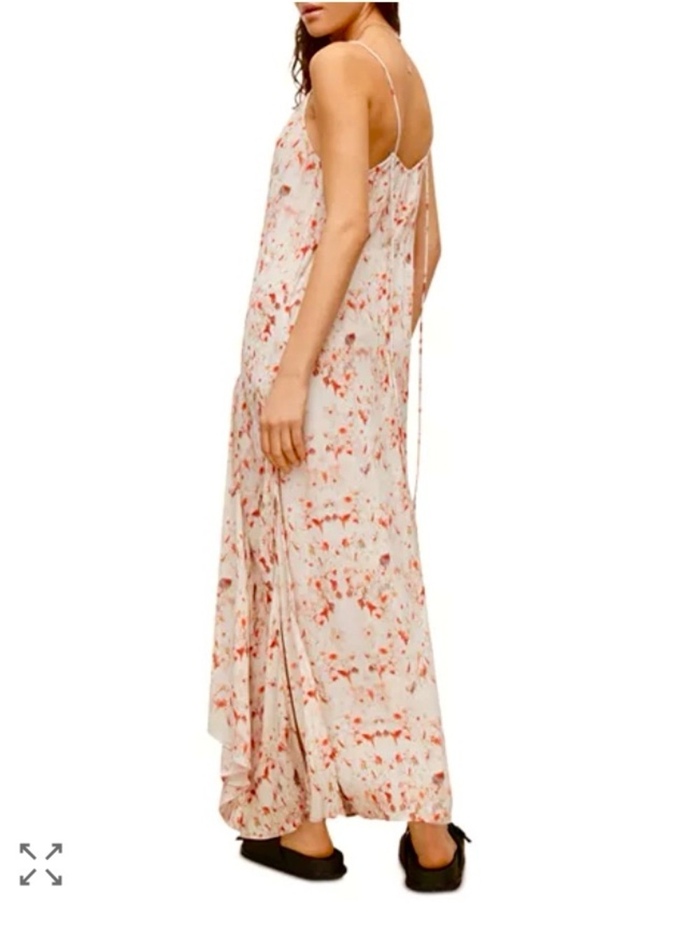 ALL SAINTS DRESS MAXI FLORAL IVORY 6 - Picture 11 of 12